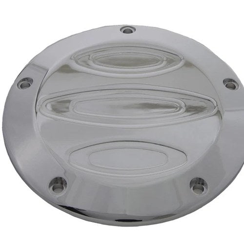 Chrome Contour 5-Hole Derby Cover for Harley-Davidson
