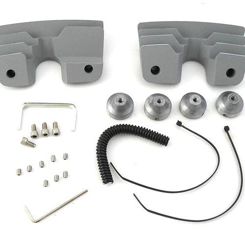 Head Bolt and Spark Plug Cover Kit Silver for Harley-Davidson