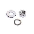 Chrome Front Axle Nut and Washer Kit for Harley-Davidson
