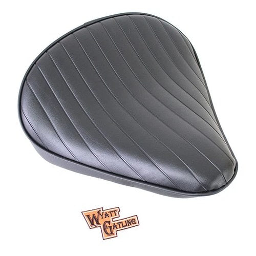 Black Tuck and Roll Solo Seat Large for Harley-Davidson