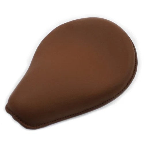 Velocipede Brown Leather Solo Seat for Harley-Davidson