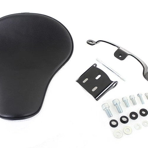 Solid Mount Bates Smooth Solo Seat Kit for Harley-Davidson