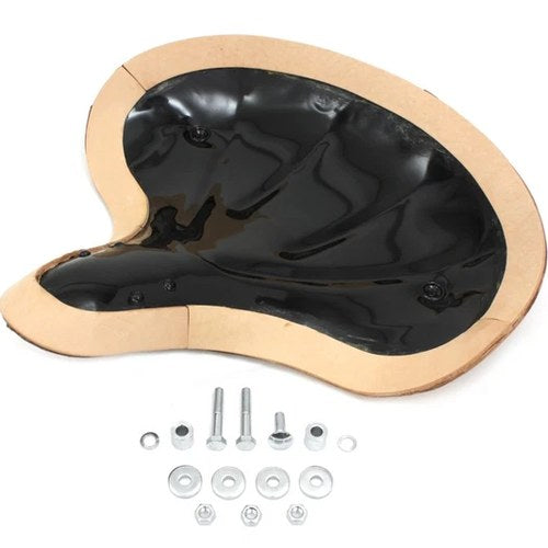 Natural Leather Early Knucklehead Solo Seat Pan for Harley-Davidson