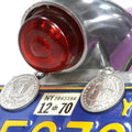 Silver Dollar Concho Set for Harley-Davidson