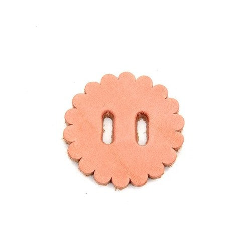 Natural Leather Concho Rosette 1-3/4 inch for Harley-Davidson