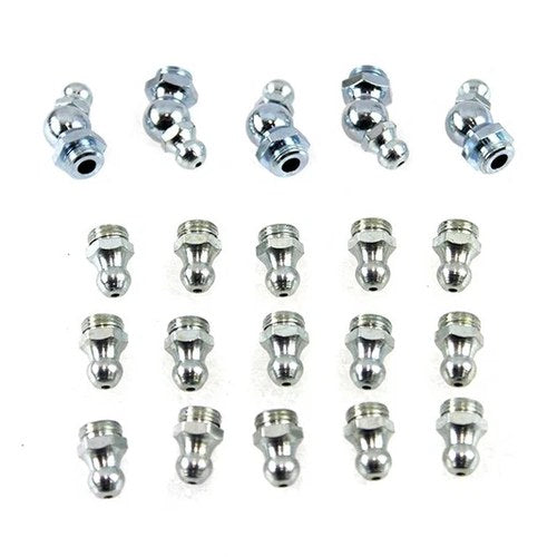 Alemite Grease Fitting Set White Zinc for Harley-Davidson