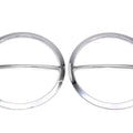 Chrome Cross Bar Front Speaker Grill Set for Harley-Davidson