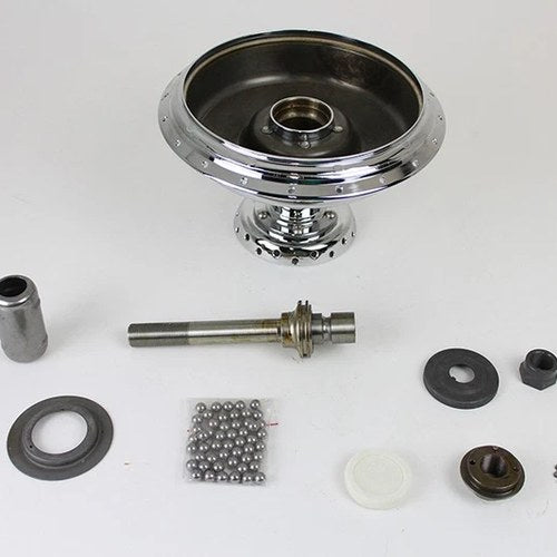 45 inch W Front Wheel Hub Assembly Chrome for Harley-Davidson