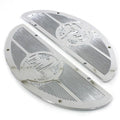 Chrome World's Fair 1940 Footboard Mats for Harley-Davidson