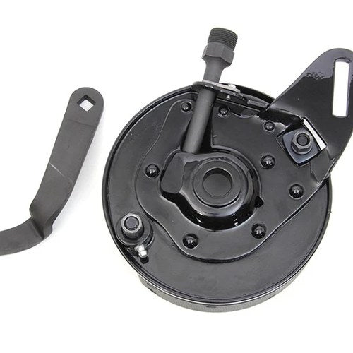 45 inch Black Rear Brake Backing Plate Assembly for Harley-Davidson