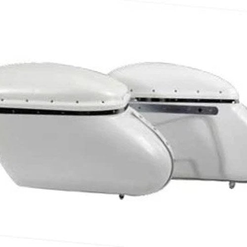 Replica Bubble Saddlebag Set White for Harley-Davidson