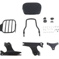 Gloss Black Sissy Bar and Rack for Harley-Davidson