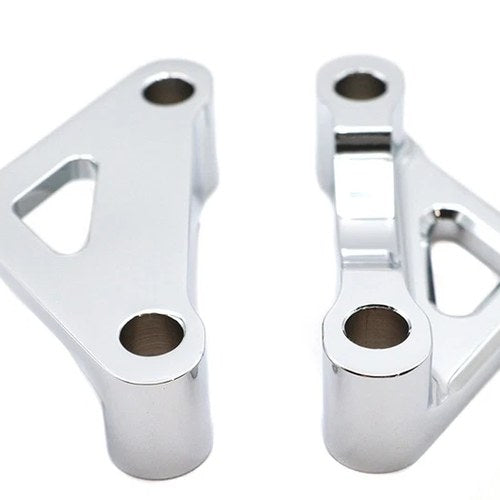 Front Fender Mount Spacer Set Chrome for Harley-Davidson