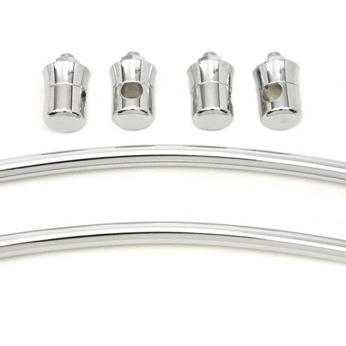 Chrome Front Fender Trim Rail Kit for Harley-Davidson