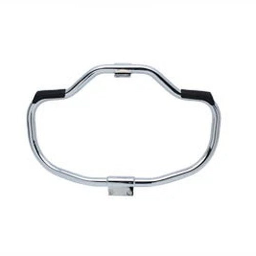 Chrome Front Engine Bar with Footpeg Pads for Harley-Davidson
