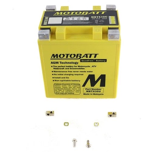 MotoBatt 12V Agm Yellow Battery for Harley-Davidson
