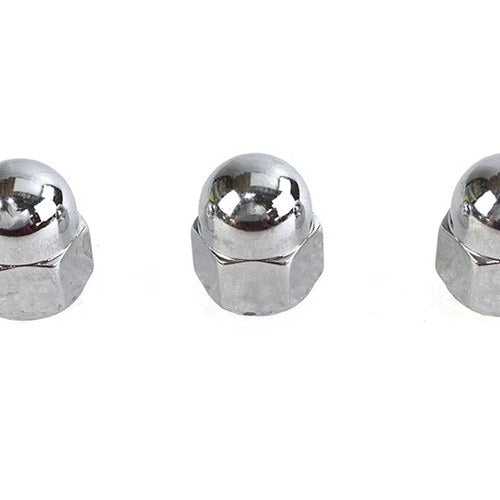Chrome Acorn Nut 3/8 inch-16 Coarse Thread for Harley-Davidson