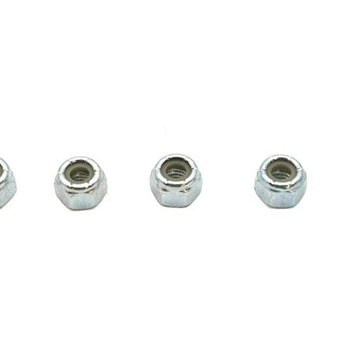 Zinc Plated Hex Nuts 1/4 inch-20 Nyloc for Harley-Davidson