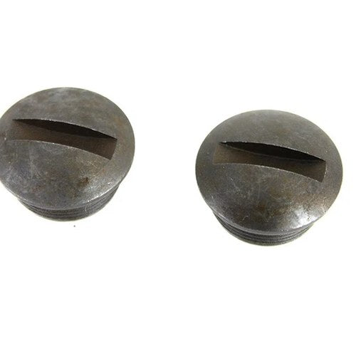 Parkerized Spring Handlebar End Nut Set for Harley-Davidson