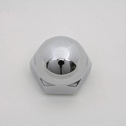 Chrome Acorn Triple Tree Stem Nut with Shoulder for Harley-Davidson