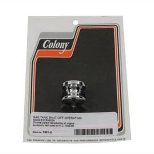 Chrome Gas Shut Off Extension Knob for Harley-Davidson
