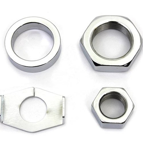 Chrome Rear Axle Nut and Lock Kit for Harley-Davidson