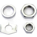 Chrome Rear Axle Nut and Lock Kit for Harley-Davidson