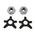 Brake Shaft Nut and Lock Kit Chrome for Harley-Davidson