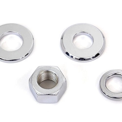 Chrome Rear Axle Nut Kit for Harley-Davidson