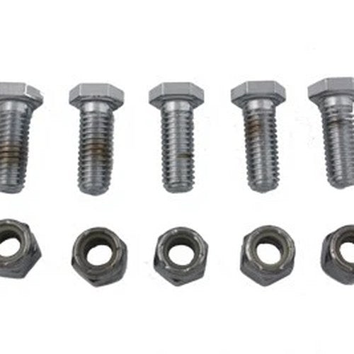 Disc Hex Bolt and Nut Set Chrome fits Harley Davidson