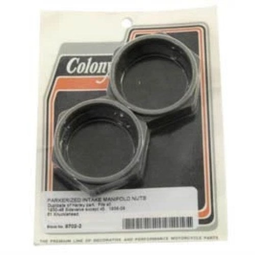 Parkerized Intake Manifold Nut Set for Harley-Davidson