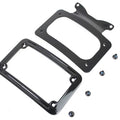 Curved License Plate with Frame Black for Harley-Davidson