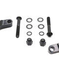Black Smooth Mirror Relocation Kit for Harley-Davidson
