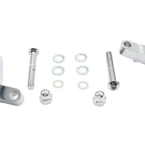 Chrome Smooth Mirror Relocation Kit for Harley-Davidson