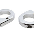 Chrome Universal Mount Clamp Set 1-3/8 inch for Harley-Davidson