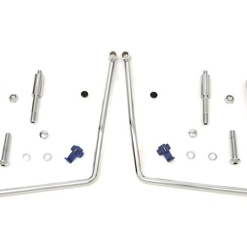 Chrome Saddlebag Support Kit for Harley-Davidson