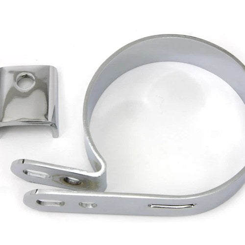 Chrome 3-1/4 inch Replica Muffler Clamp for Harley-Davidson