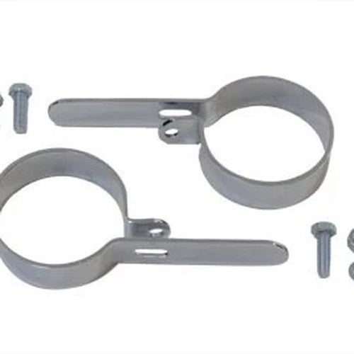 Chrome 2-3/4 inch Muffler Hanger Clamp Set for Harley-Davidson