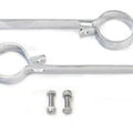 Chrome 2 inch Exhaust Hanger Clamp Set for Harley-Davidson