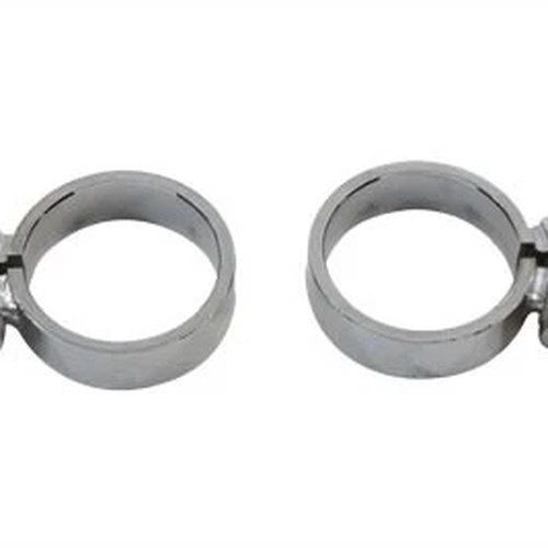 Chrome Allen Type Exhaust Clamp Set Wide for Harley-Davidson