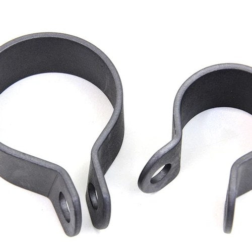 Front Exhaust Parkerized Clamp Set for Harley-Davidson