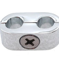 Chrome Dual Throttle Cable Separator Clamp for Harley-Davidson