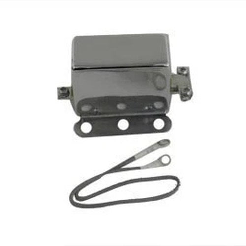 Chrome Look-A-Like 12 Volt 2-Brush Relay for Harley-Davidson