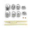 Handlebar Switch Cap Set Chrome for Harley-Davidson