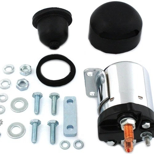 Chrome Starter Solenoid Kit for Harley-Davidson