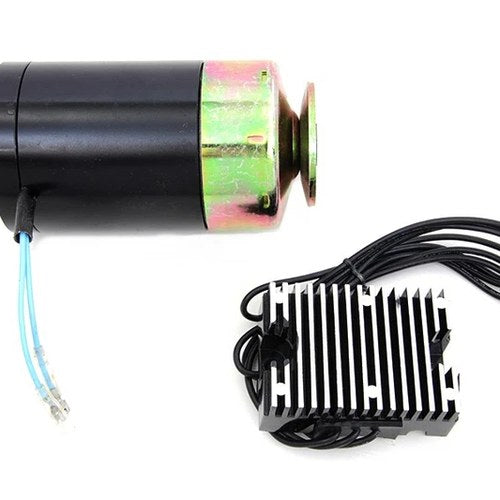 12 Volt Indian Alternator Black for Harley-Davidson