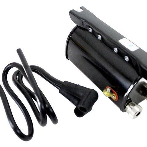 Stock 6 Volt Replica Ignition Coil Black for Harley-Davidson