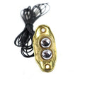 Old School Dual Switch Kit Brass Finish for Harley-Davidson