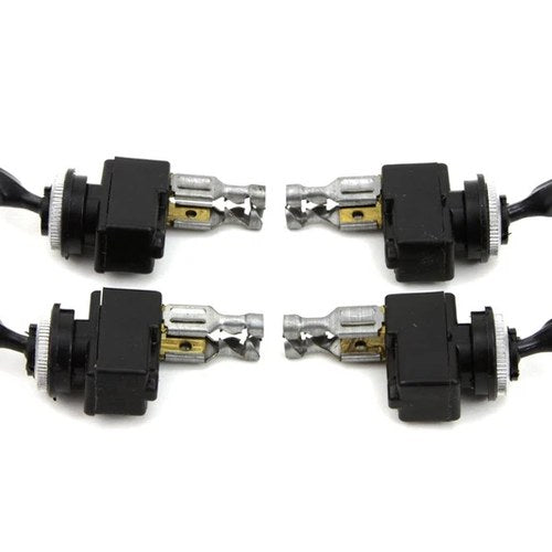 Black Bat Handle Toggle Switch Set for Harley-Davidson