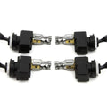 Black Bat Handle Toggle Switch Set for Harley-Davidson